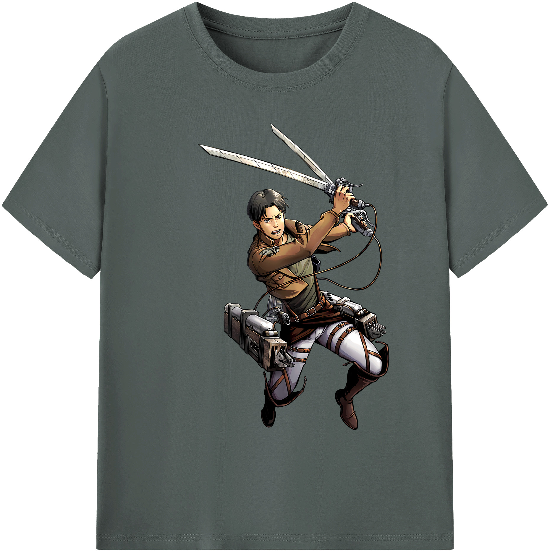 （画像用） 進撃の巨人 Attack on Titan 綿100％ メンズ半袖Tシャツ｜肌触りやわらか＆通気性
